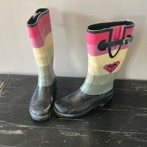 ROXY puddles women rain boots size 7